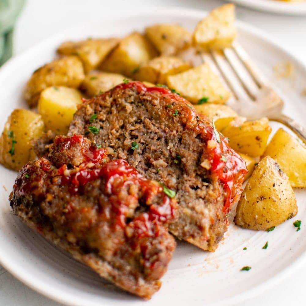 Meatloaf with roasted potatoes